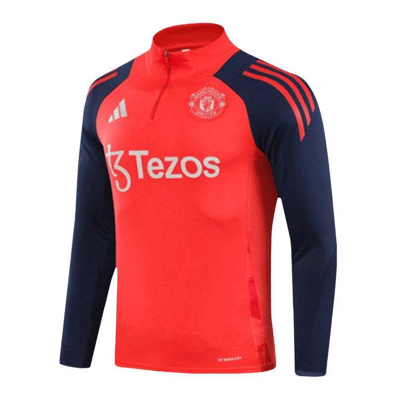 Manchester United Zipper Sweatshirt Kit(Top+Pants) 2024/25 Top Soccer Jerseys Store