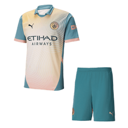 Manchester City Fourth Away  Soccer Jersey Kit(Jersey+Shorts) 2024/25 - Definitely City Top Soccer Jerseys Store