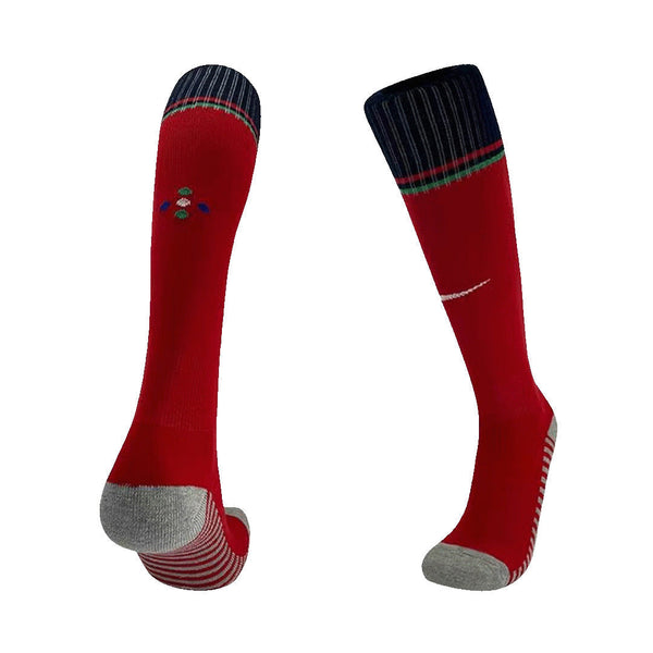 Kid's Portugal Home Soccer Socks Euro 2024 For Jerseys Store