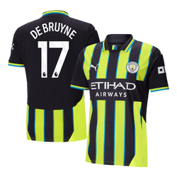 DE BRUYNE #17 Manchester City Away  Soccer Jersey 2024/25 Top Soccer Jerseys Store