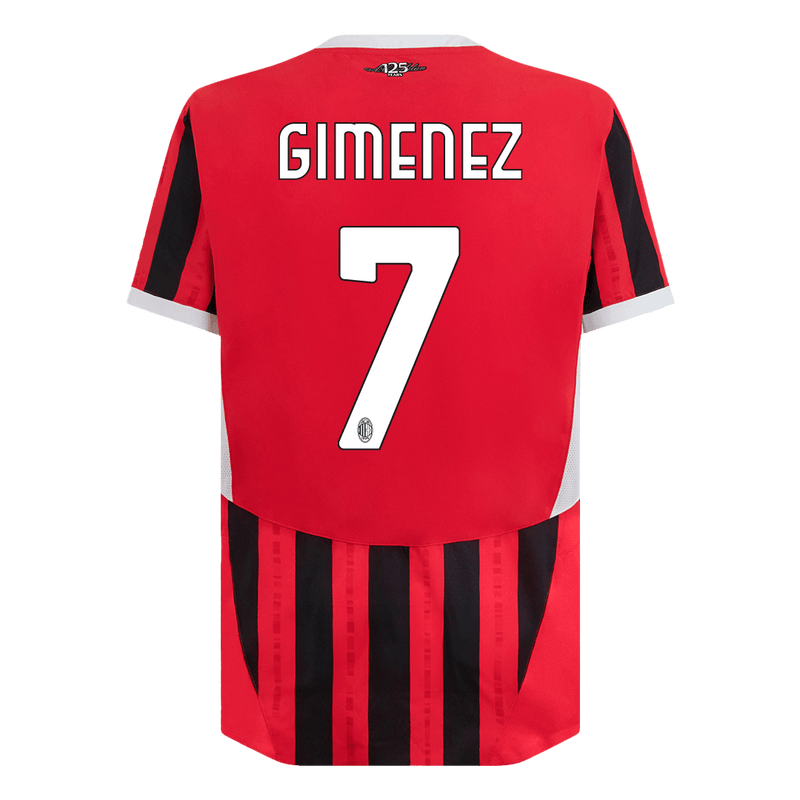 Player Version GIMENEZ #7 AC Milan Home  Soccer Jersey 2024/25 Top Soccer Jerseys Store