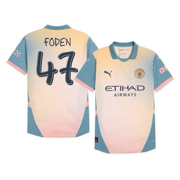 Player Version FODEN #47 Manchester City Fourth Away  Soccer Jersey 2024/25 - Definitely City Top Soccer Jerseys Store