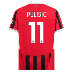 PULISIC #11 AC Milan Home  Soccer Jersey 2024/25 Top Soccer Jerseys Store