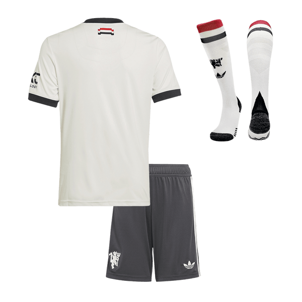 Kid's Manchester United Third Away  Soccer Jersey Kit(Jersey+Shorts+Socks) 2024/25 Top Soccer Jerseys Store