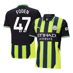 FODEN #47 Manchester City Away  Soccer Jersey 2024/25 Top Soccer Jerseys Store