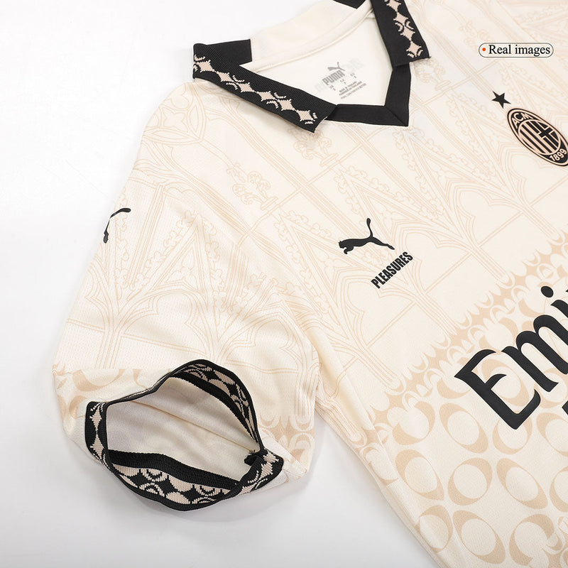 AC Milan X Pleasures Fouth Away  Soccer Jersey 2023/24 Top Soccer Jerseys Store