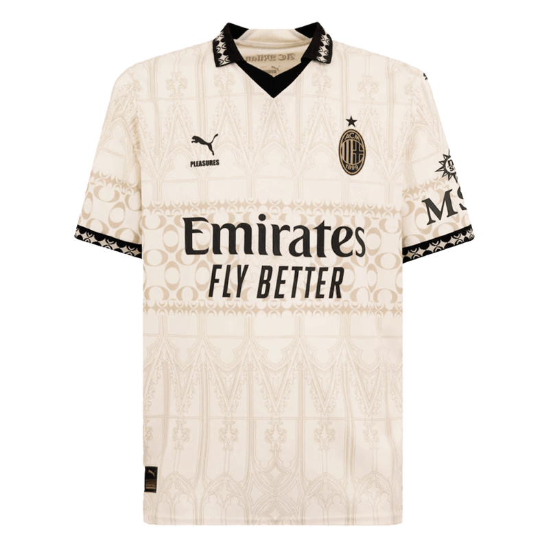 GIROUD #9 AC Milan X Pleasures Fourth Away  Soccer Jersey 2023/24 Top Soccer Jerseys Store