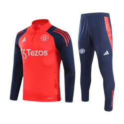 Manchester United Zipper Sweatshirt Kit(Top+Pants) 2024/25 Top Soccer Jerseys Store