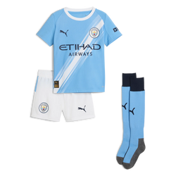 Kid's Manchester City Home Soccer Jersey Kit(Jersey+Shorts+Socks) 2025/26